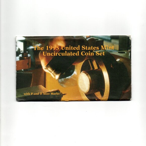 1995-P&D Uncirculated Set... 10 Coin Set... In Original US Mint Packaging - Picture 3 of 3